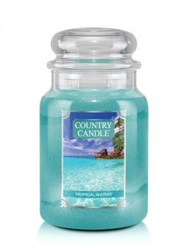 Country Candle - Tropical Waters - Duży słoik (652g) 2 knoty