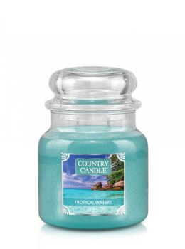 Country Candle - Tropical Waters - Średni słoik (453g) 2 knoty
