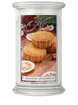 Kringle Candle - Cardamom Gingerbread - duży, klasyczny słoik (623g) z 2 knotami