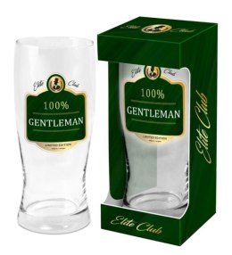 Elite Club - szklanka do piwa 500 ml - 100% Gentleman
