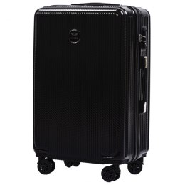 100 % POLICARBON / PC565, Średnia walizka podróżna Wings M, Pink / 5 lat gwarancji