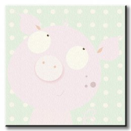 Pinky Piggy - Obraz na płótnie