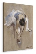 Baletnica Easing Her Toes - Obraz na płótnie