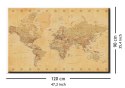Mapa Świata - Vintage Style - Obraz na płótnie