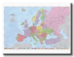 Political Map Of Europe - Obraz na płótnie