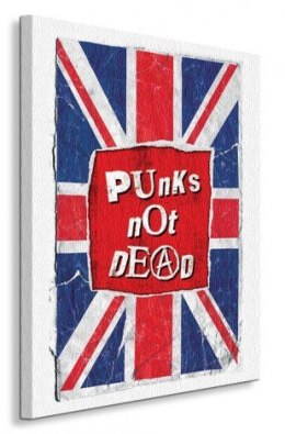 Punks Not Dead - Flag - Obraz na płótnie