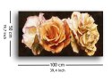 Rose Trio Róża - Obraz na płótnie