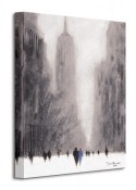 Heavy Snowfall, 5th Avenue - New York - Obraz na płótnie