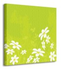 Kwiaty w zieleni - Obraz na płótnie