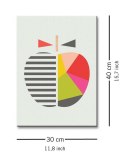 Little Design Haus Geometric Apple - Obraz na płótnie