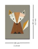 Little Design Haus Geometric Fox Lis - Obraz na płótnie