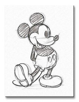 Myszka Miki Mickey Mouse Sketched - Single - Obraz na płótnie