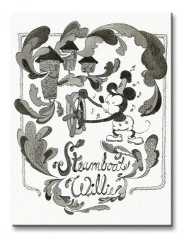 Myszka Miki Mickey Mouse Steamboat Willie - Steam - Obraz na płótnie