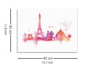 Paris Skyline - Obraz na płótnie