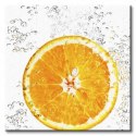 Pomarańcza w Szklance - Obraz na płótnie