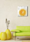 Pomarańcza w Szklance - Obraz na płótnie