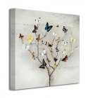 Tree Of Butterflies - Motyle - Obraz na płótnie