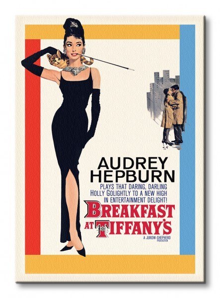 Audrey Hepburn (Breakfast at Tiffany's One-Sheet) - Obraz na płótnie