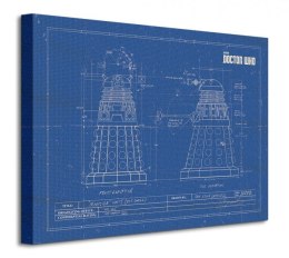 Doctor Who (Dalek Blueprint) - Obraz na płótnie
