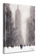 Heavy Snowfall, 5th Avenue - New York - Obraz na płótnie