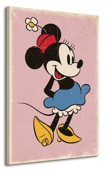 Minnie Mouse (Retro) - Obraz na płótnie