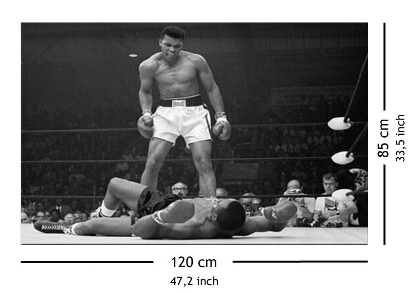 Muhammad Ali (Ali vs Liston Landscape Corbis) - Obraz na płótnie