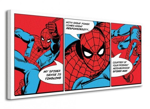 Spider-Man (Triptych) - Obraz na płótnie