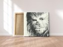 Star Wars Gwiezdne Wojny Chewbacca Sketch - Obraz na płótnie