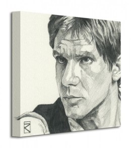 Star Wars Gwiezdne Wojny Han Solo Sketch - Obraz na płótnie