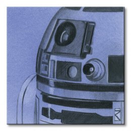 Star Wars Gwiezdne Wojny R2-D2 Sketch - Obraz na płótnie