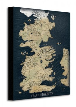 Gra o Tron - Game of Thrones (Map) - Obraz na płótnie