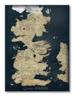 Gra o Tron - Game of Thrones (Map) - Obraz na płótnie