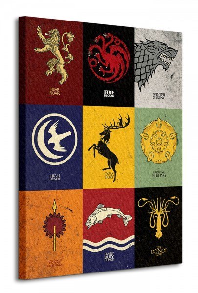 Gra o Tron - Game of Thrones (Sigils) - Obraz na płótnie