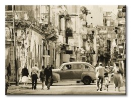 Havana Street, Cuba - Obraz na płótnie