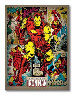 Iron Man (Retro) - Obraz na płótnie