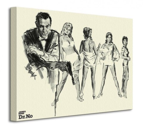 James Bond (Dr. No - Sketch) - Obraz na płótnie