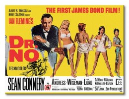 James Bond (Dr No - Yellow) - Obraz na płótnie