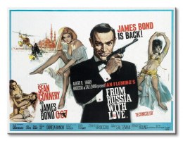 James Bond (From Russia With Love - Painting) - Obraz na płótnie