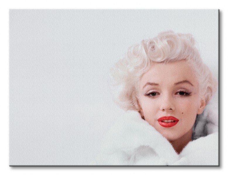 Marilyn Monroe (White) - Obraz na płótnie