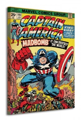 Marvel Kapitan Ameryka (Madbomb) - Obraz na płótnie