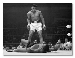 Muhammad Ali (Ali vs Liston Landscape Corbis) - Obraz na płótnie