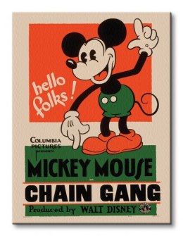 Myszka Miki Mickey Mouse (Chain Gang) - Obraz na płótnie