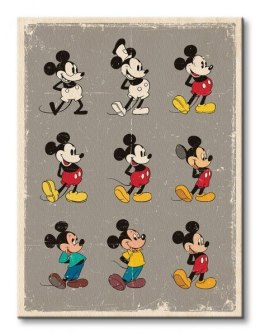 Myszka Miki Mickey Mouse (Evolution) - Obraz na płótnie