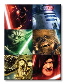 Gwiezdne Wojny Star Wars (Character Squares) - obraz na płótnie