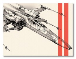 Gwiezdne Wojny Star Wars Episode VII (X-Wing Pencil Art) - obraz na płótnie