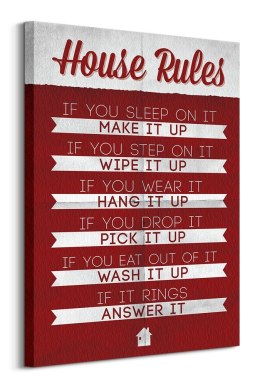 House Rules - Obraz na płótnie
