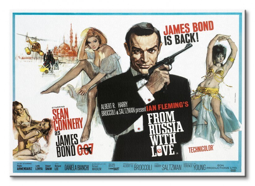 James Bond (From Russia With Love - Arrows) - Obraz na płótnie