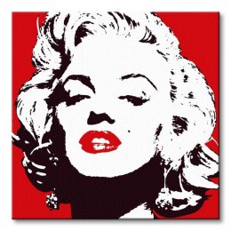 Marilyn Monroe (Red) - Obraz na płótnie