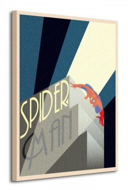 Marvel Deco (Spider-man Building) - Obraz na płótnie