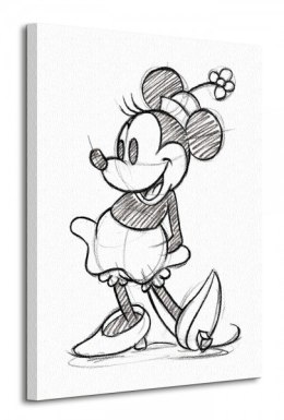 Minnie Mouse (Sketched - Single) - Obraz na płótnie
